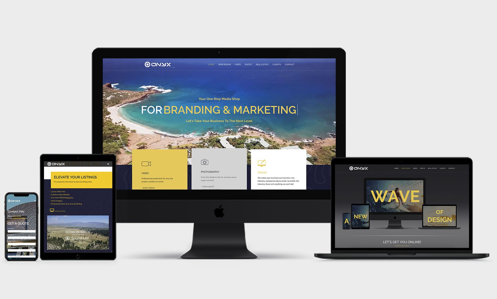 onyx digital media web mockup