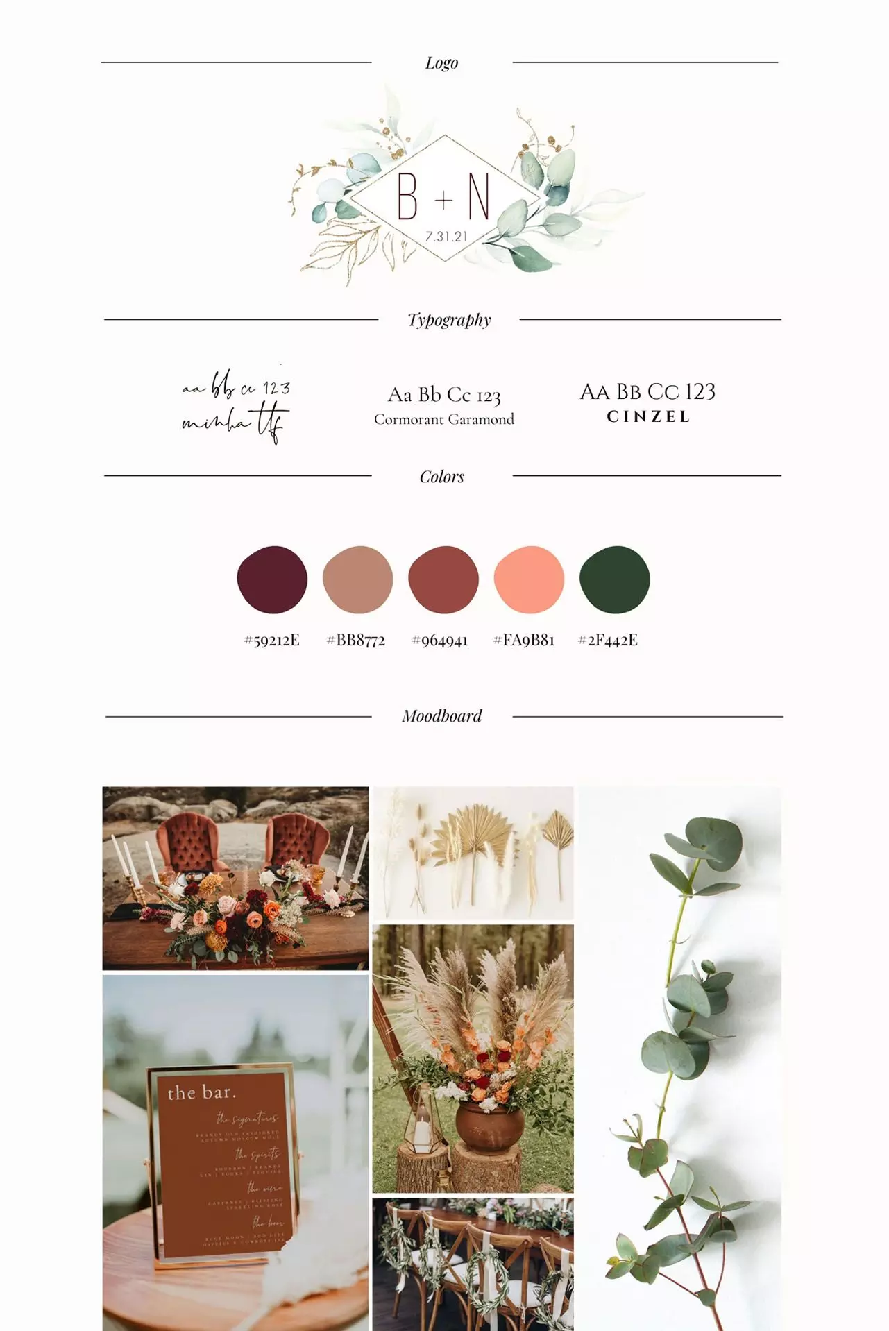 wedding moodboard