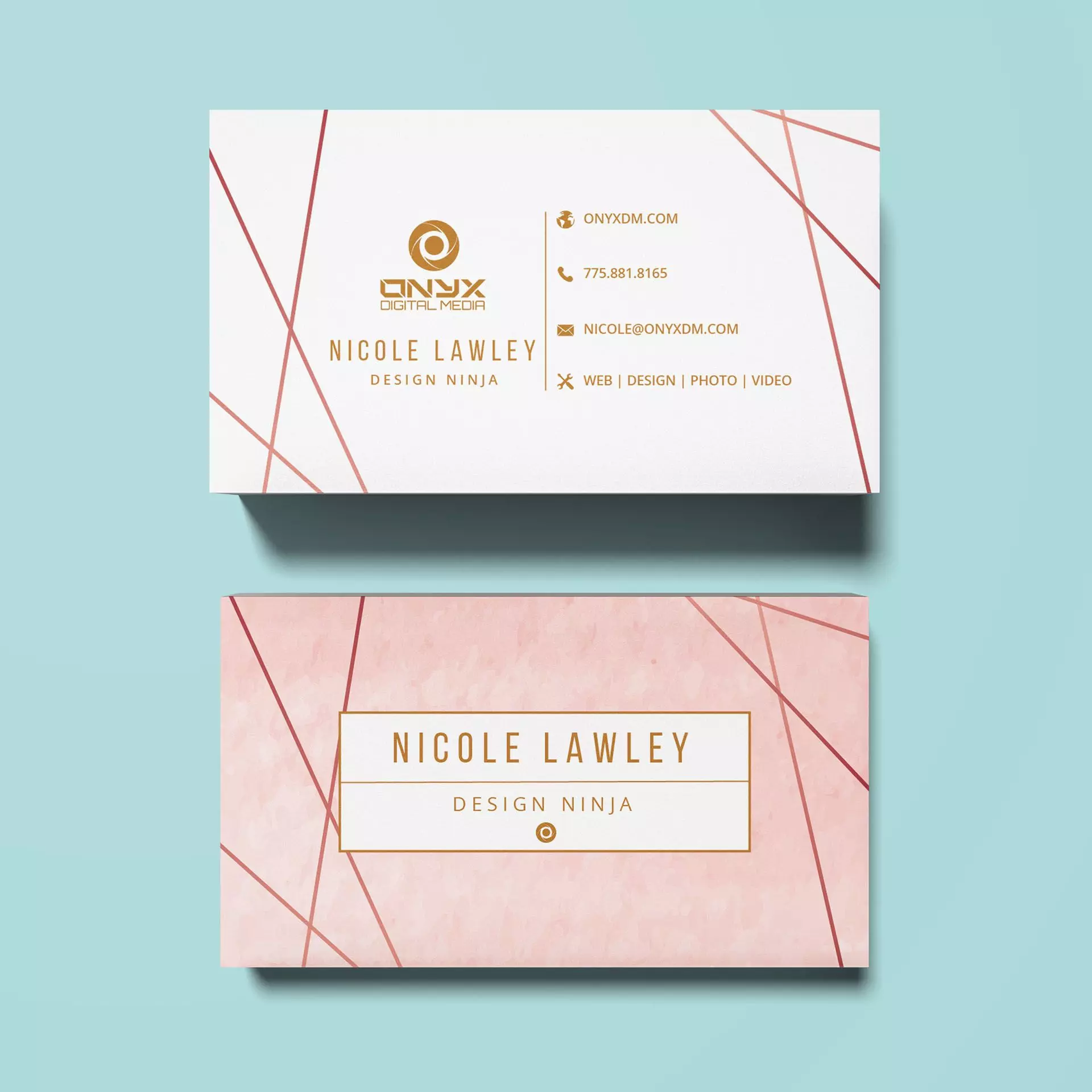 Onyx Digital Media Business Cards